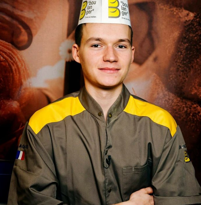 Photo de Matthieu Morvant, jeune boulanger, participant à l'IBA Cup de Munich en septembre 2018.